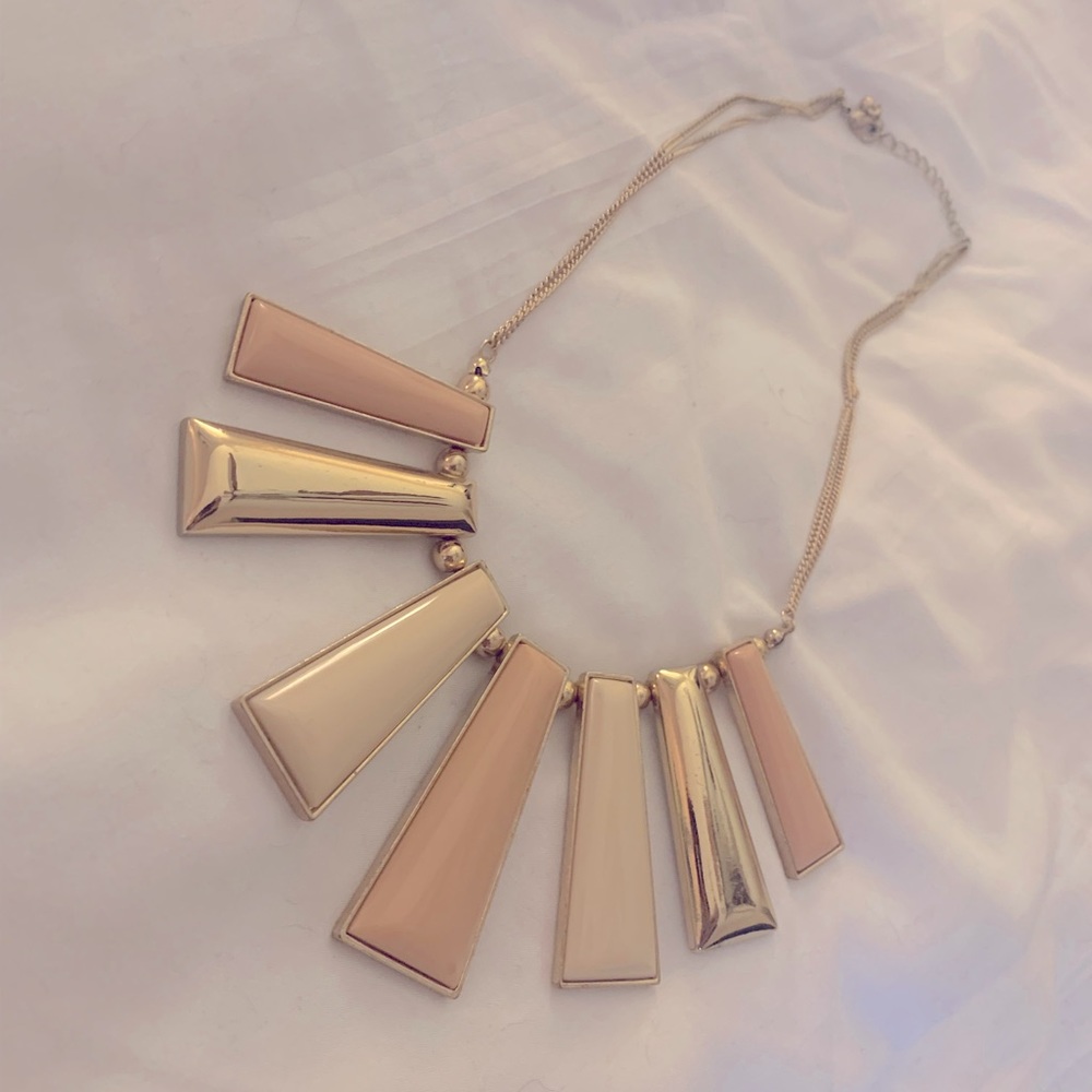 Peach & Gold Decade Necklace